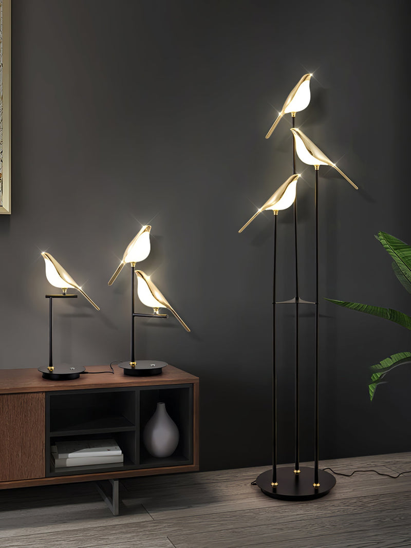 Magpie Perch Torchiere Lampe Stehlampe