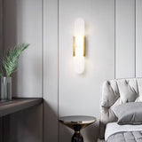 Melange Langgestreckte Alabaster Wandleuchte