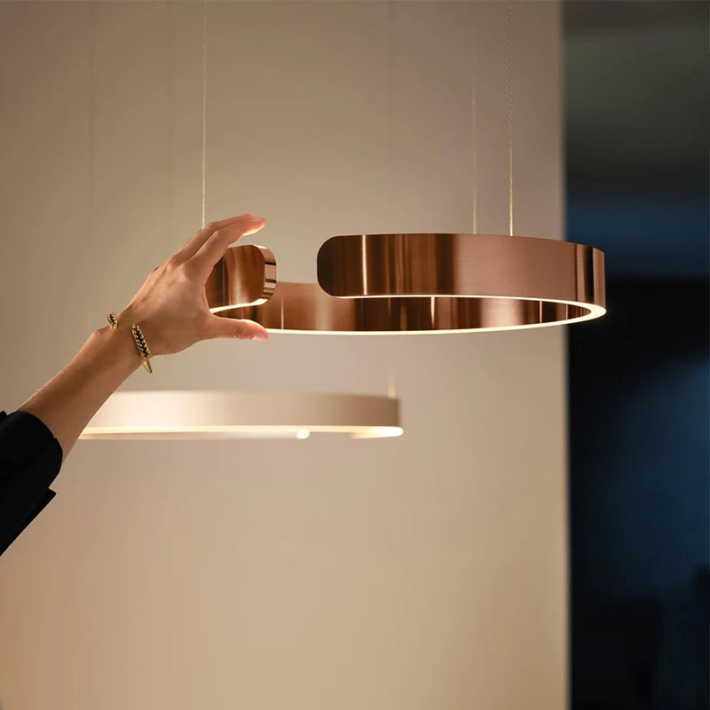 Moderne Kreisförmige Led-Pendelleuchte