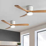Deckenventilator aus Holz Licht