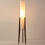 Walnuss Stehlampe Massivholz Kunst Lampe