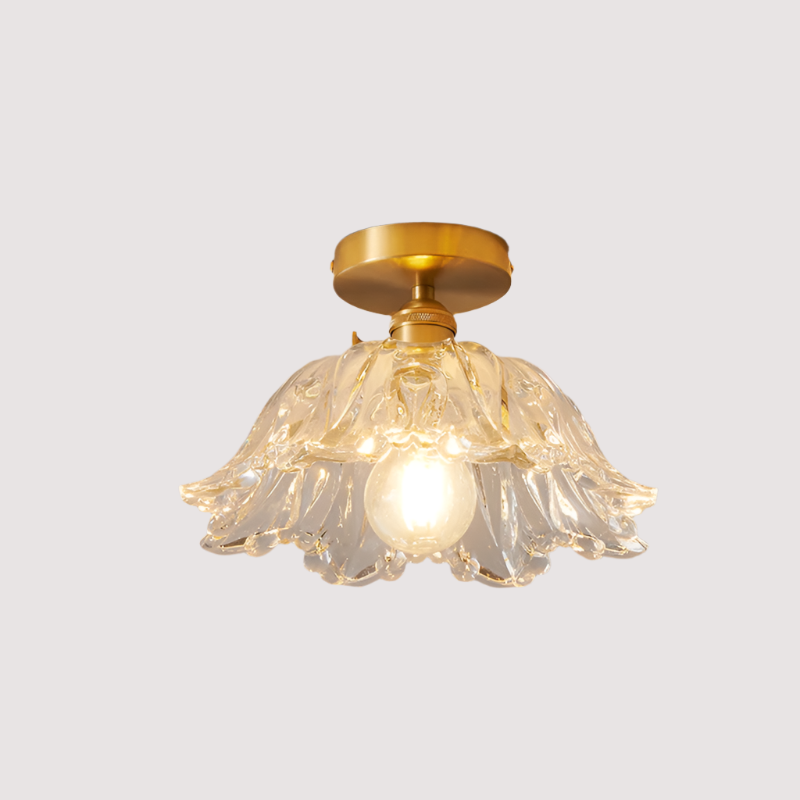 Glasblume Pendelleuchte