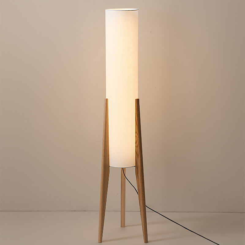 Walnuss Stehlampe Massivholz Kunst Lampe