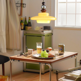Mittelalterlicher Stil Glas Beige Esszimmer Pendelleuchte