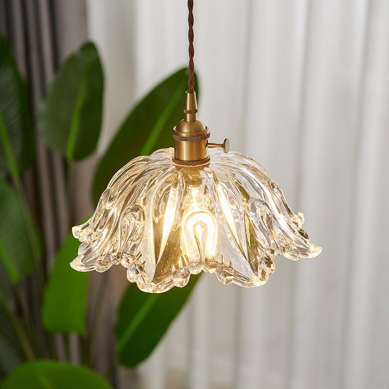 Glasblume Pendelleuchte