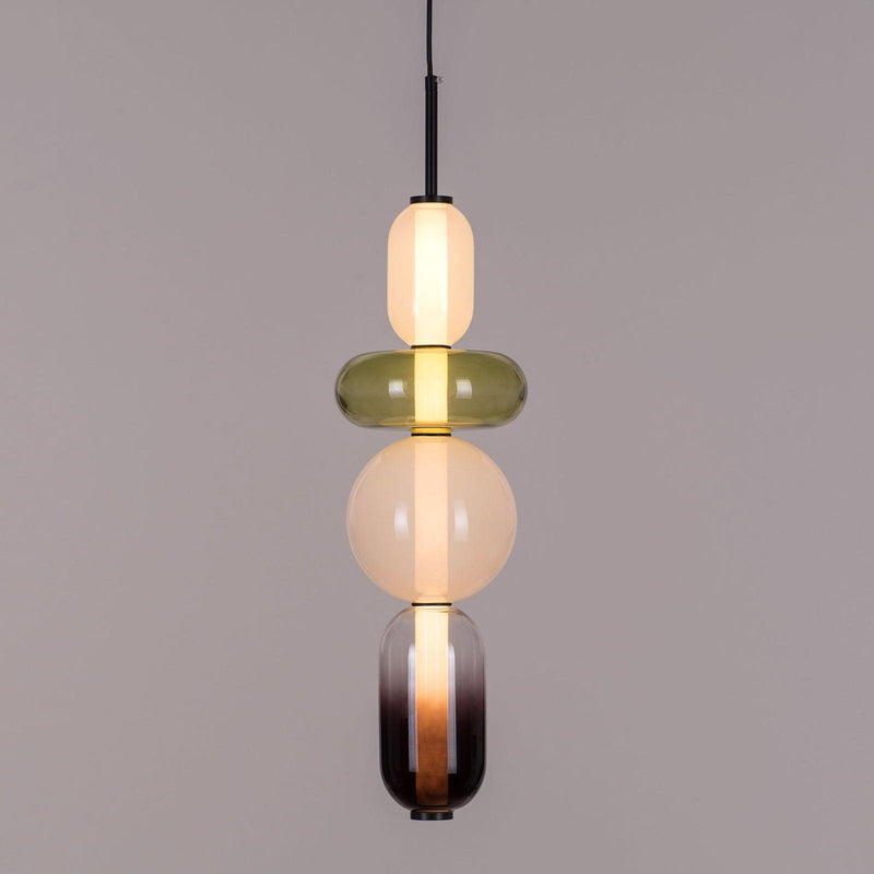Pendelleuchte Aus Kandiertem Glas Installation