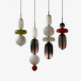 Pendelleuchte Aus Kandiertem Glas Installation