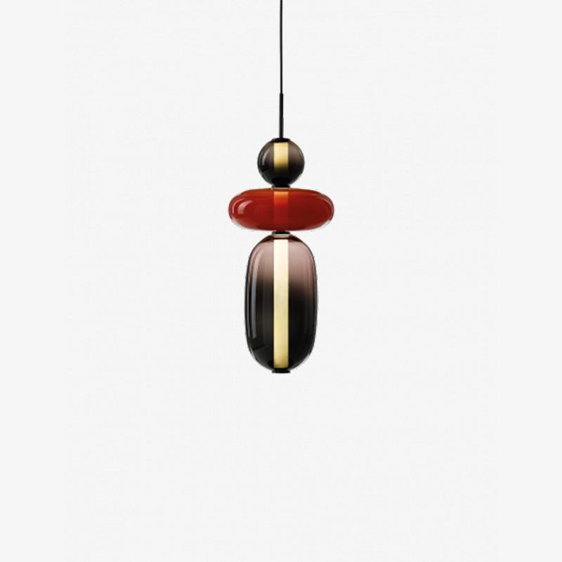 Pendelleuchte Aus Kandiertem Glas Installation