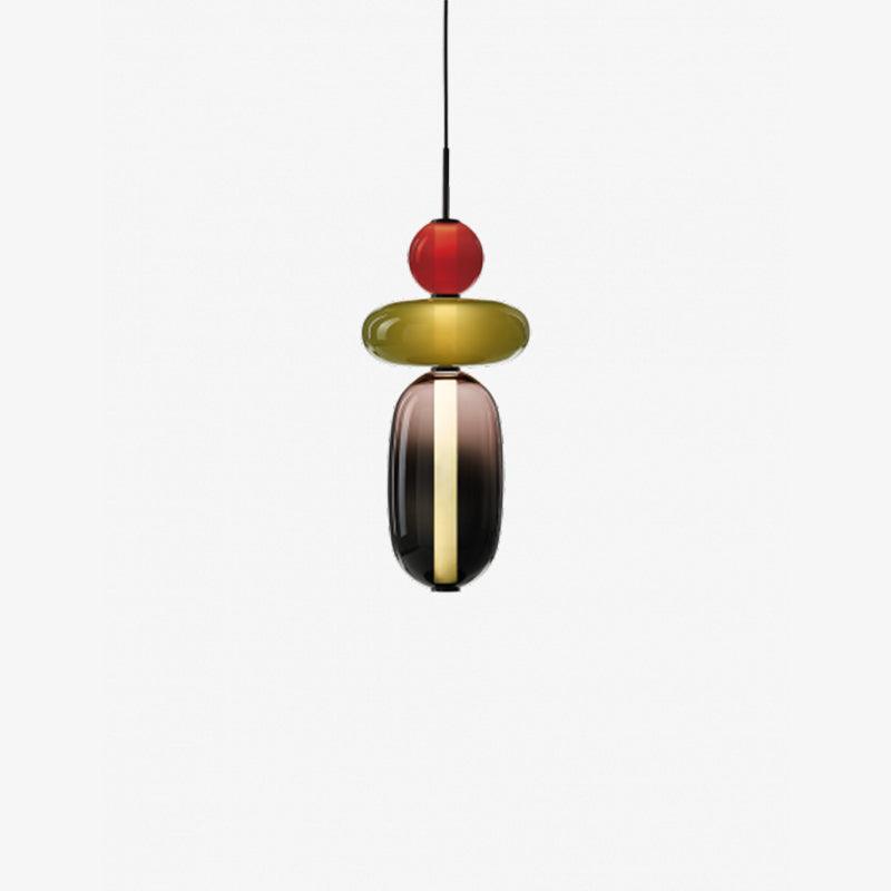 Pendelleuchte Aus Kandiertem Glas Installation