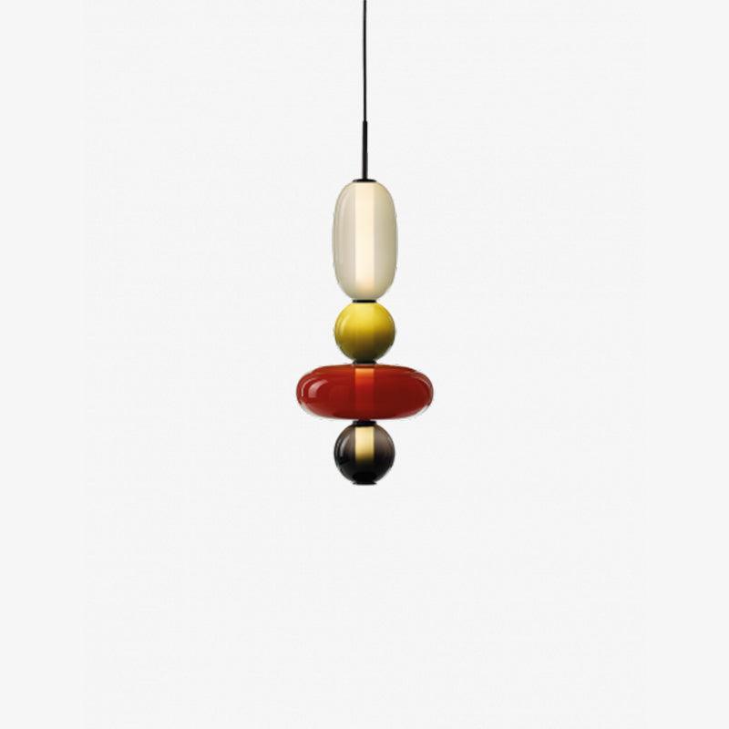 Pendelleuchte Aus Kandiertem Glas Installation