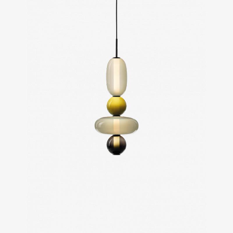 Pendelleuchte Aus Kandiertem Glas Installation