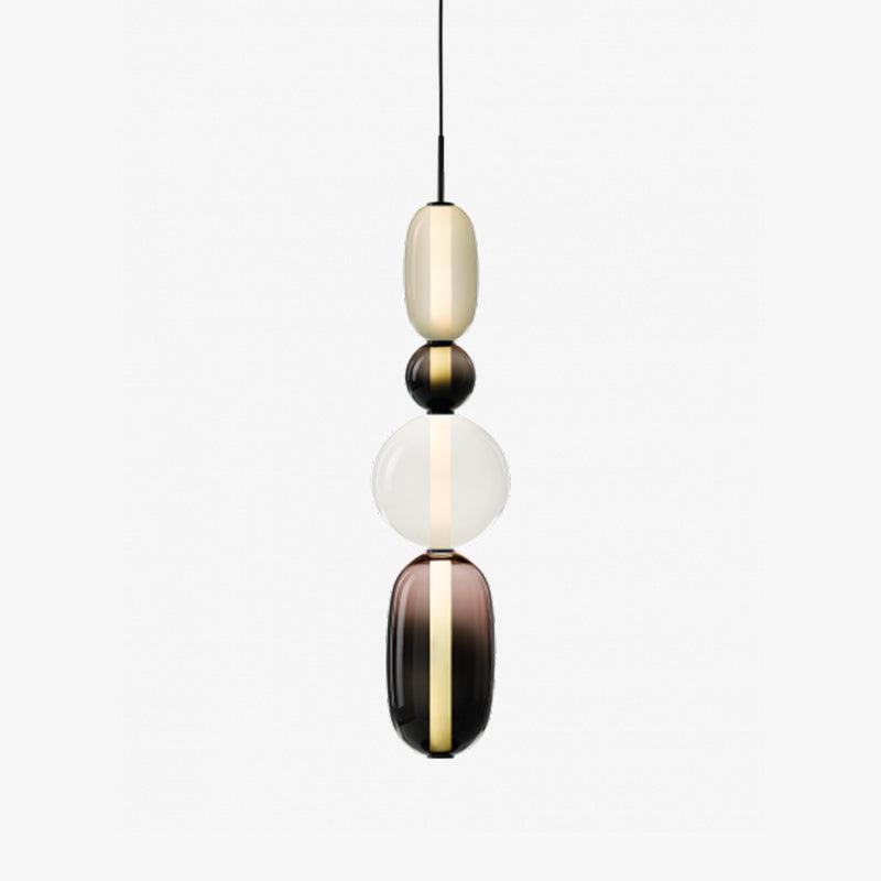 Pendelleuchte Aus Kandiertem Glas Installation
