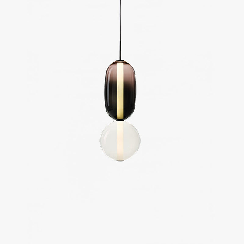 Pendelleuchte Aus Kandiertem Glas Installation
