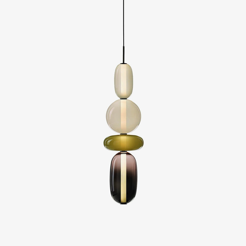 Pendelleuchte Aus Kandiertem Glas Installation