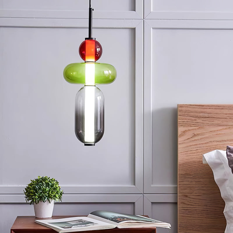 Pendelleuchte Aus Kandiertem Glas Installation
