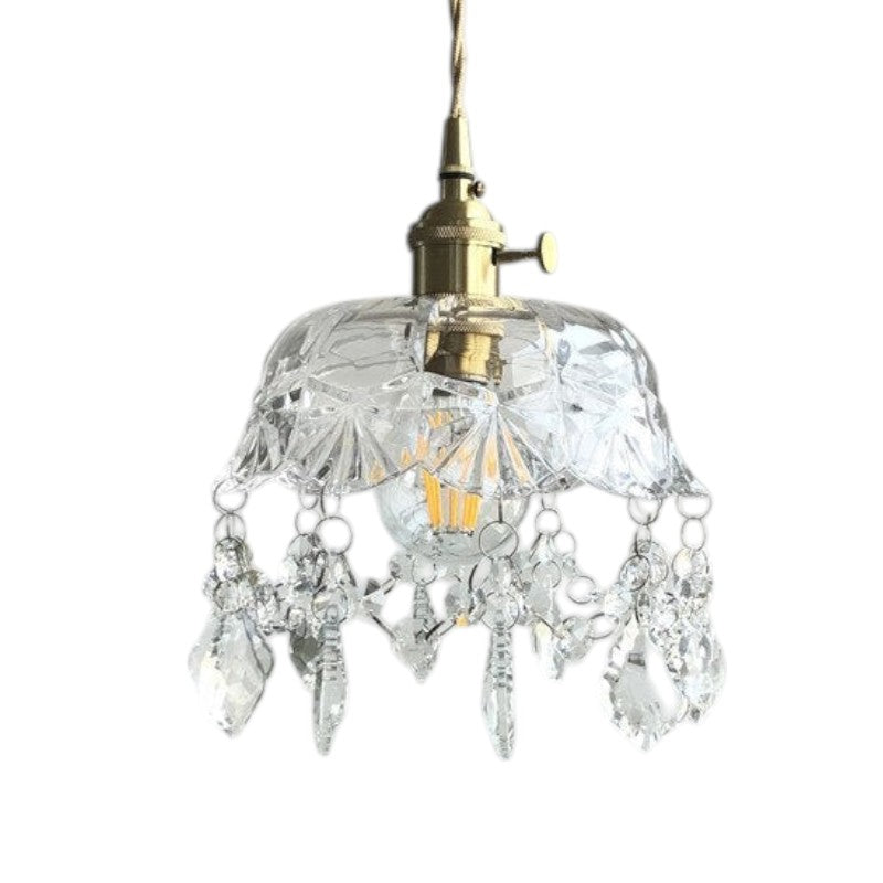 Raysis - Transparente Pendelleuchte aus Kristallglas