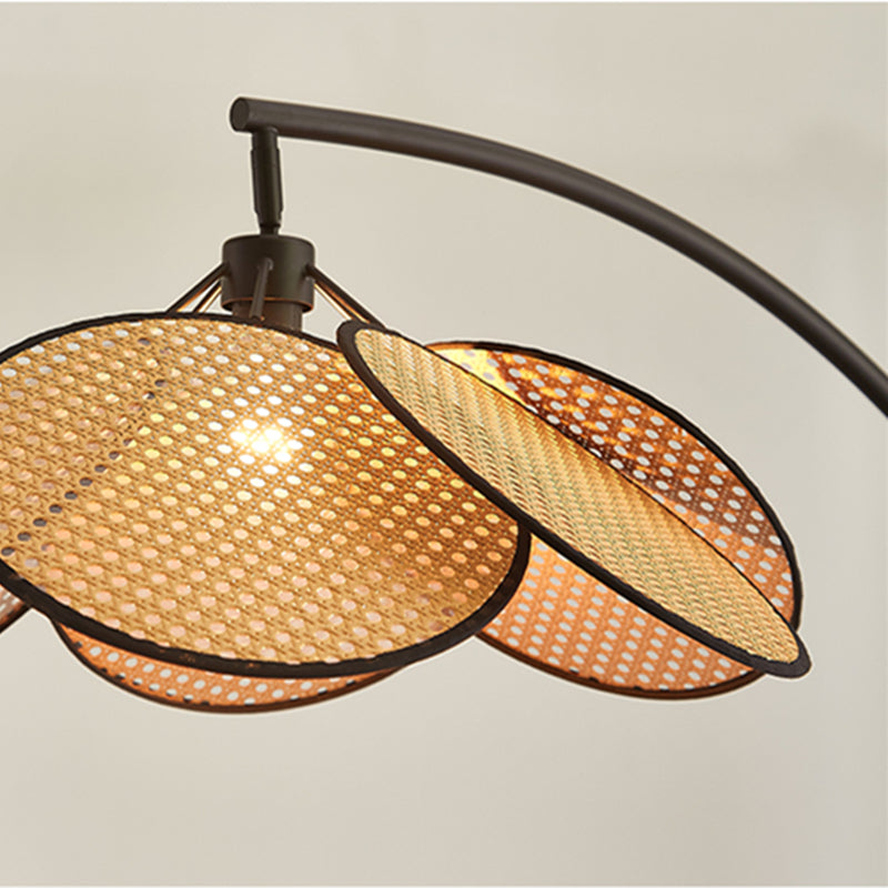 Rattan Wicker Stehlampe