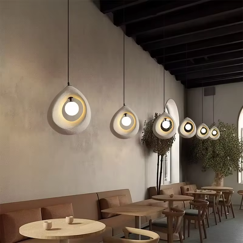Kreisförmige Wabi Sabi Pendelleuchte