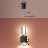 Skandinavische Creative Eisen Glas Pendelleuchte