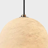 Skandinavische Marmor Alabaster-Globus Pendelleuchte