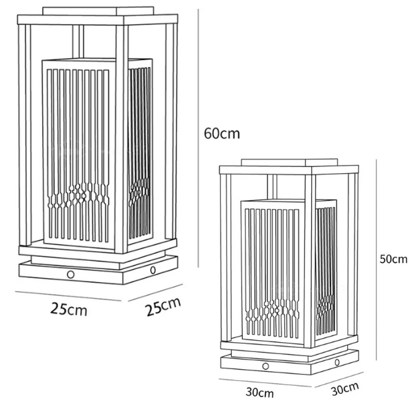 Käfigpfostenleuchte Outdoor Solarleuchte