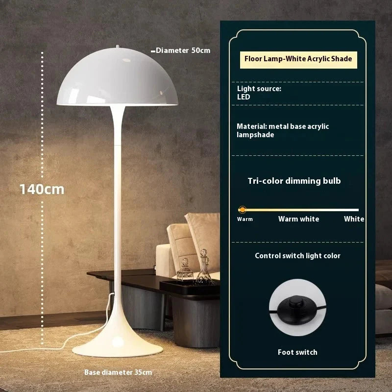 Nordic Danish Designer LED Pilz Stehleuchte