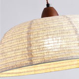 Holz und Stoff Serie Pendelleuchte