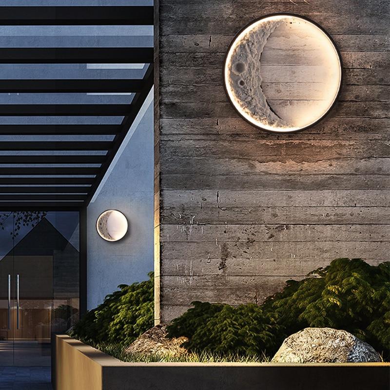 Elif Moderne Mondform LED IP65 Wasserdichtes Außenlicht