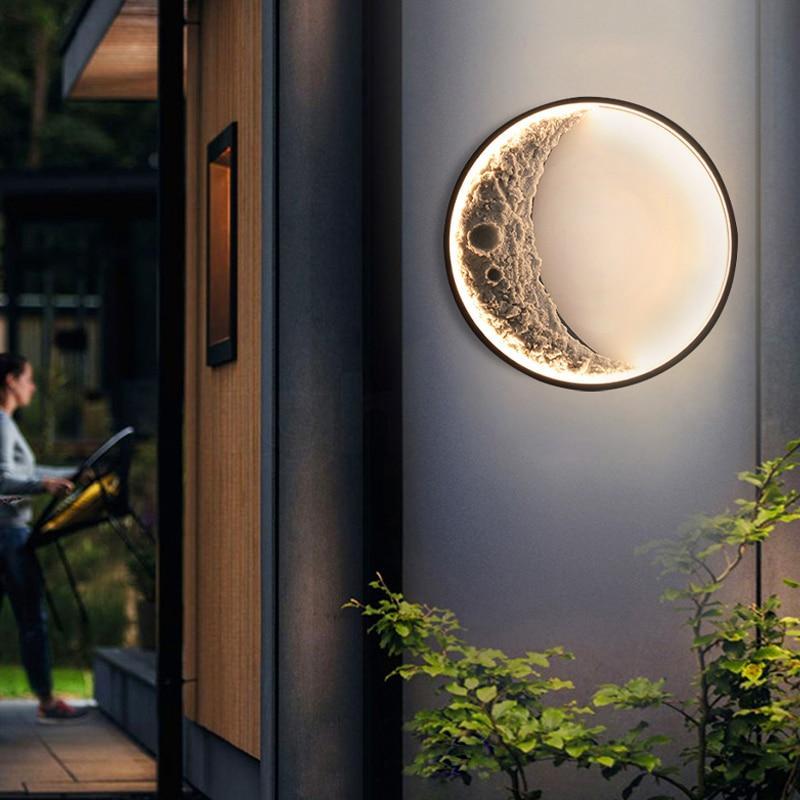 Elif Moderne Mondform LED IP65 Wasserdichtes Außenlicht