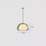 Moderne Milk Glass Jelly Pendelleuchte