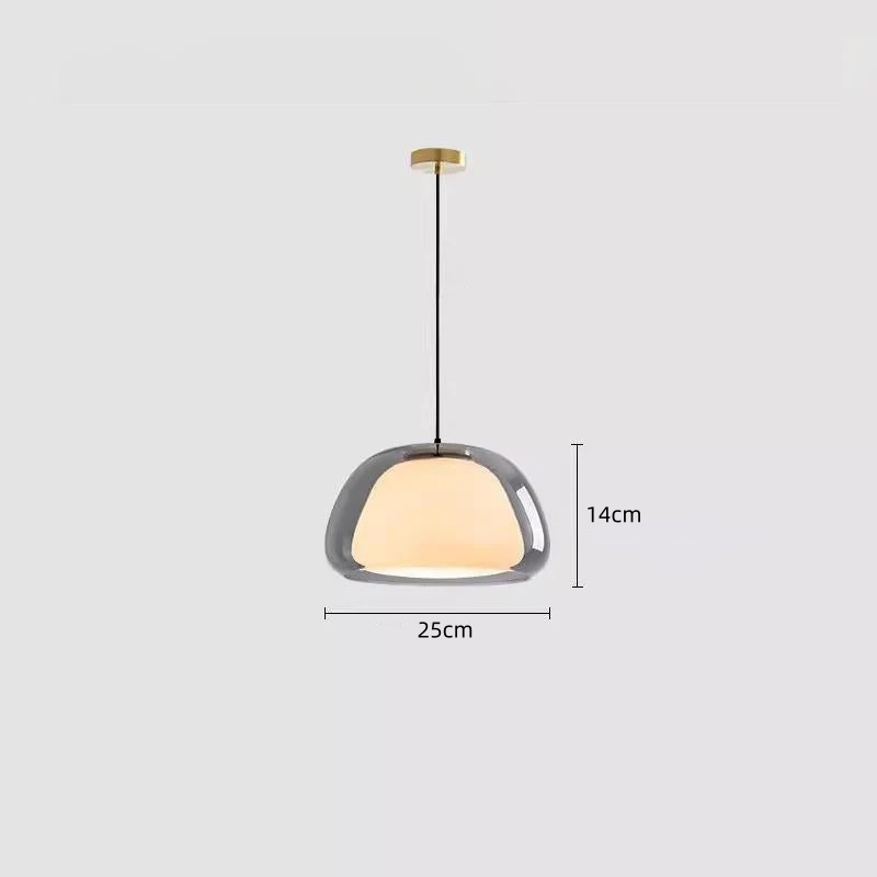 Moderne Milk Glass Jelly Pendelleuchte