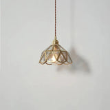 Messing Glas Pendelleuchte