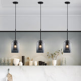 Mica Mid-Century Pendelleuchten mit Doppelglas