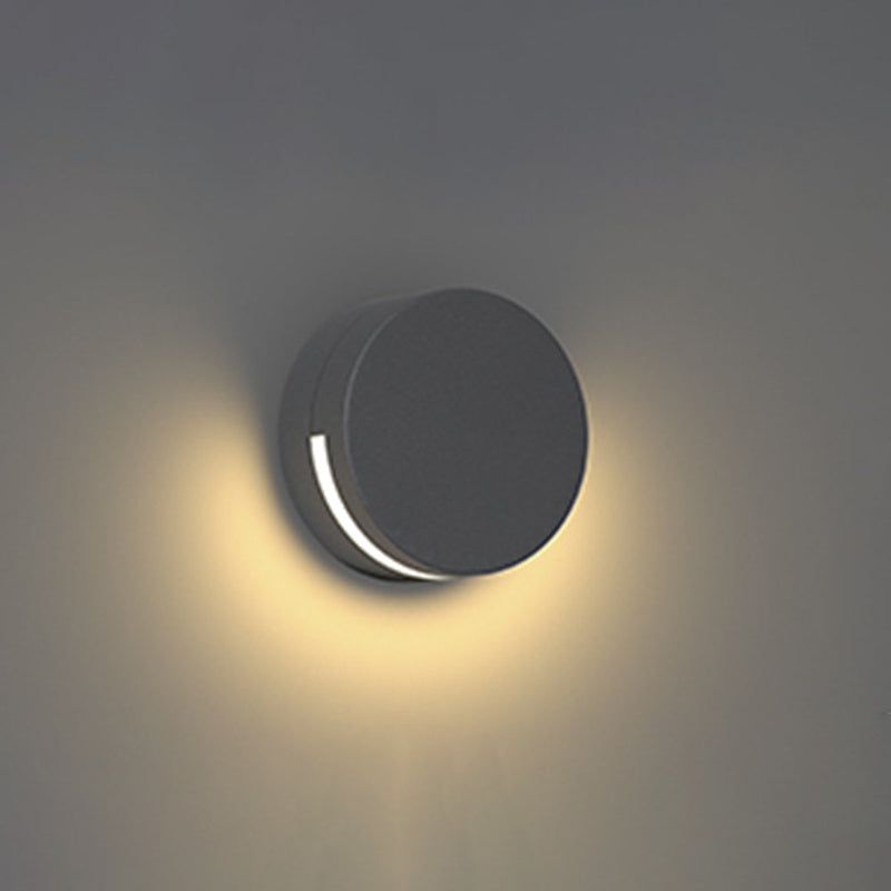 Moderne Runde Glas IP65 Wasserdichte Wandleuchte für draußen