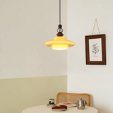 Mittelalterlicher Stil Glas Beige Esszimmer Pendelleuchte