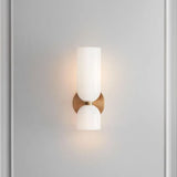 Doppelkopf Glas Wandleuchte LED Sconce