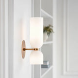 Doppelkopf Glas Wandleuchte LED Sconce