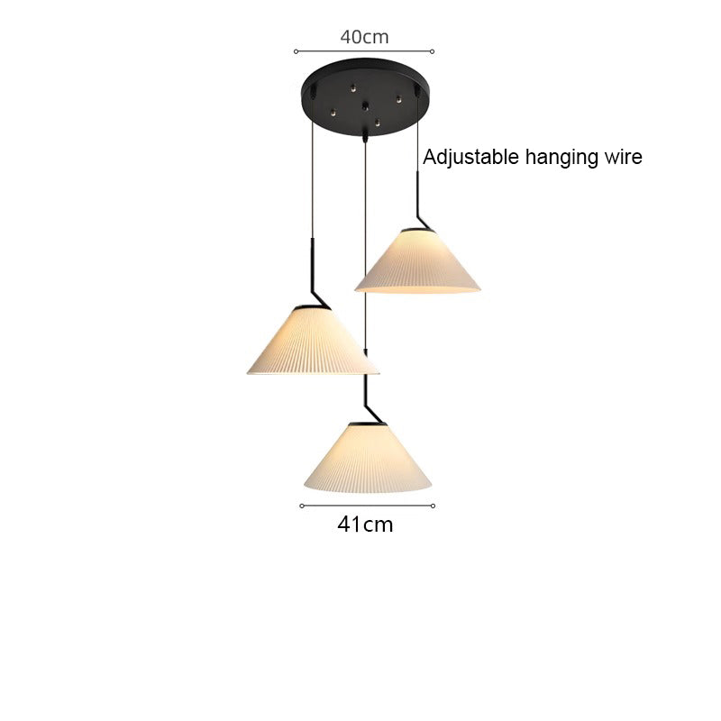 Noridic geplooide Creme Hanglamp