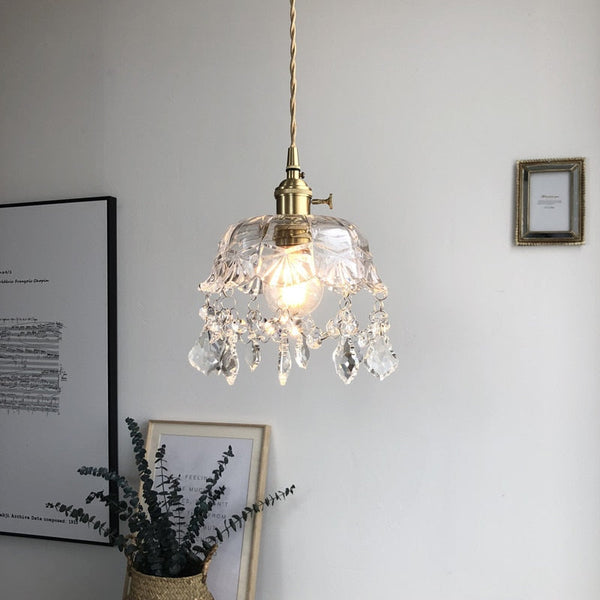 Raysis - Transparente Pendelleuchte aus Kristallglas