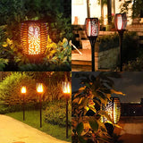 Solarbetriebene Gartenfackel
