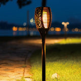 Solarbetriebene Gartenfackel